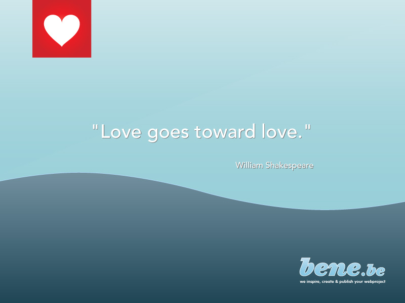 Free Valentine Wallpaper: love goes toward love