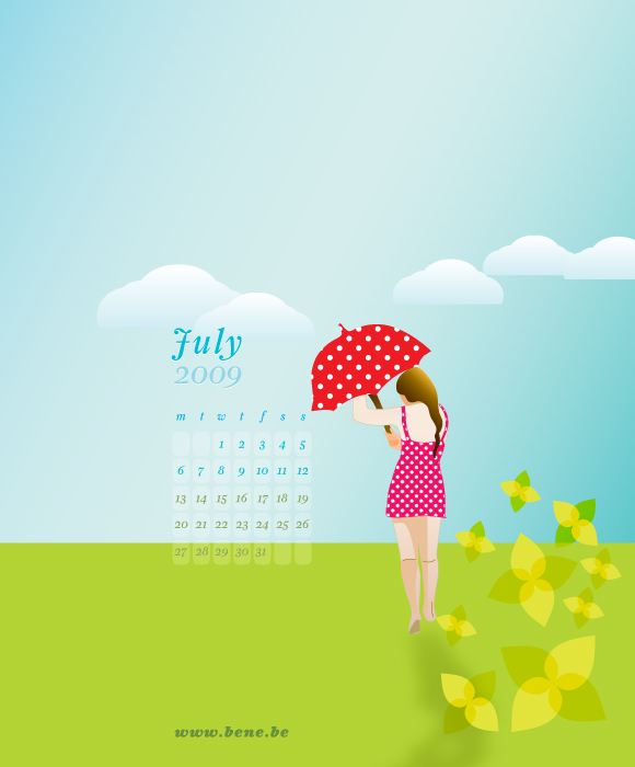 A new wallpaper for July 2009.