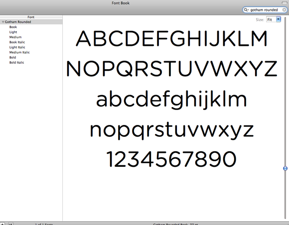 font Gotham Rounded