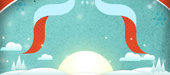 Drawing a (vector) christmas card