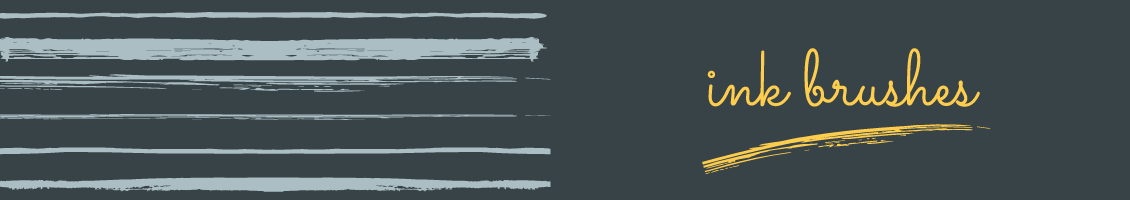 Handdrawn Ink Brushes